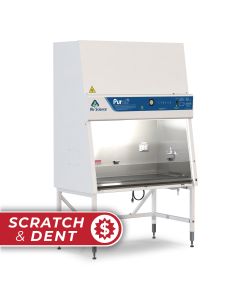DEMO Purair®Bio Class II A2 Biological Safety Cabinet 48" / 1200mm Nominal Width, NSF Listed, 115V 60Hz, Includes: Adjustable Height Base Stand on Levelers, UV system, Two GFI Outlets, One Service Fixture.  Demo unit, has scratches, Dents, paint imperfect